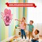 4E's Novelty Valentine Dart Board with 12 Sticky Balls - 30" Large Heart Shaped Darts Board, Kids Dart Board Indoor/Outdoor, Classroom Exchange Fun Games, Fun Valentine's Day Games for Kids Party